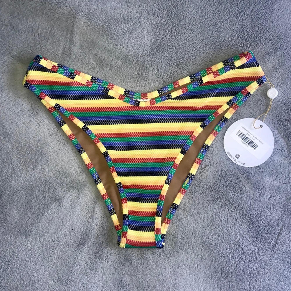 Montce Swim Caribbean Stripe Bikini Bottoms